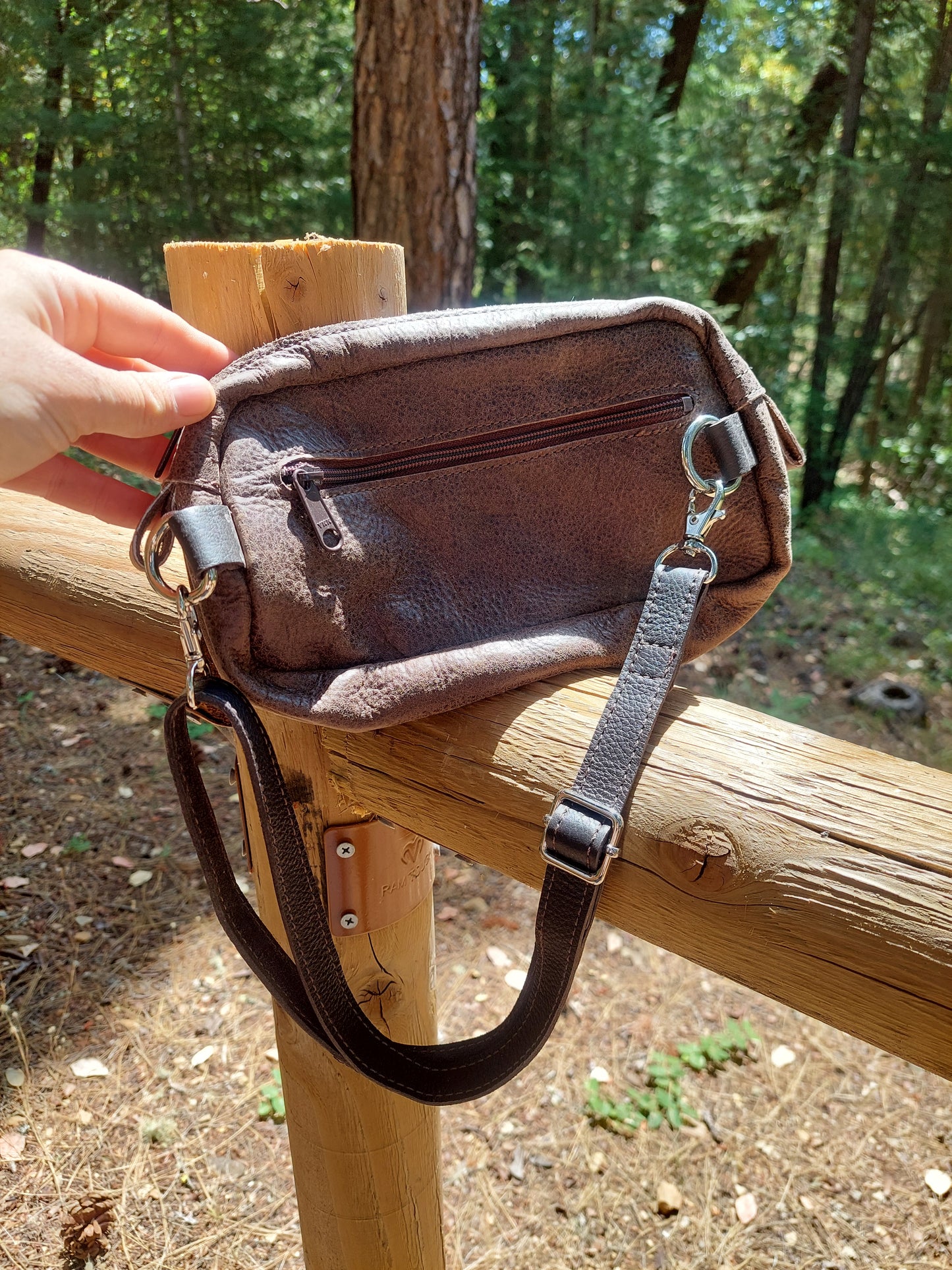 Cowhide Cheetah and Roses Fanny Bag/Crossbody