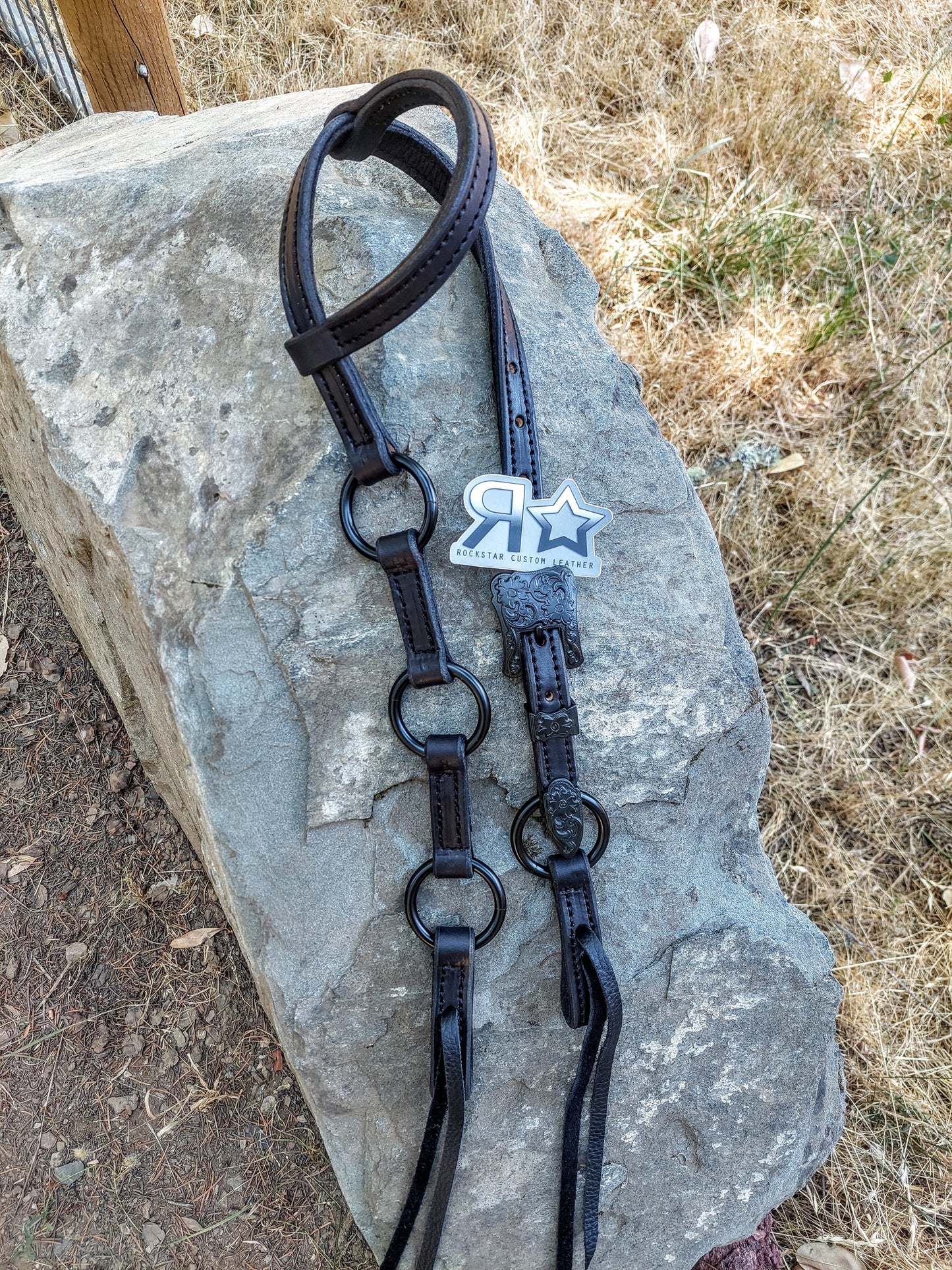 Blacked Out One Ear Ring Headstall