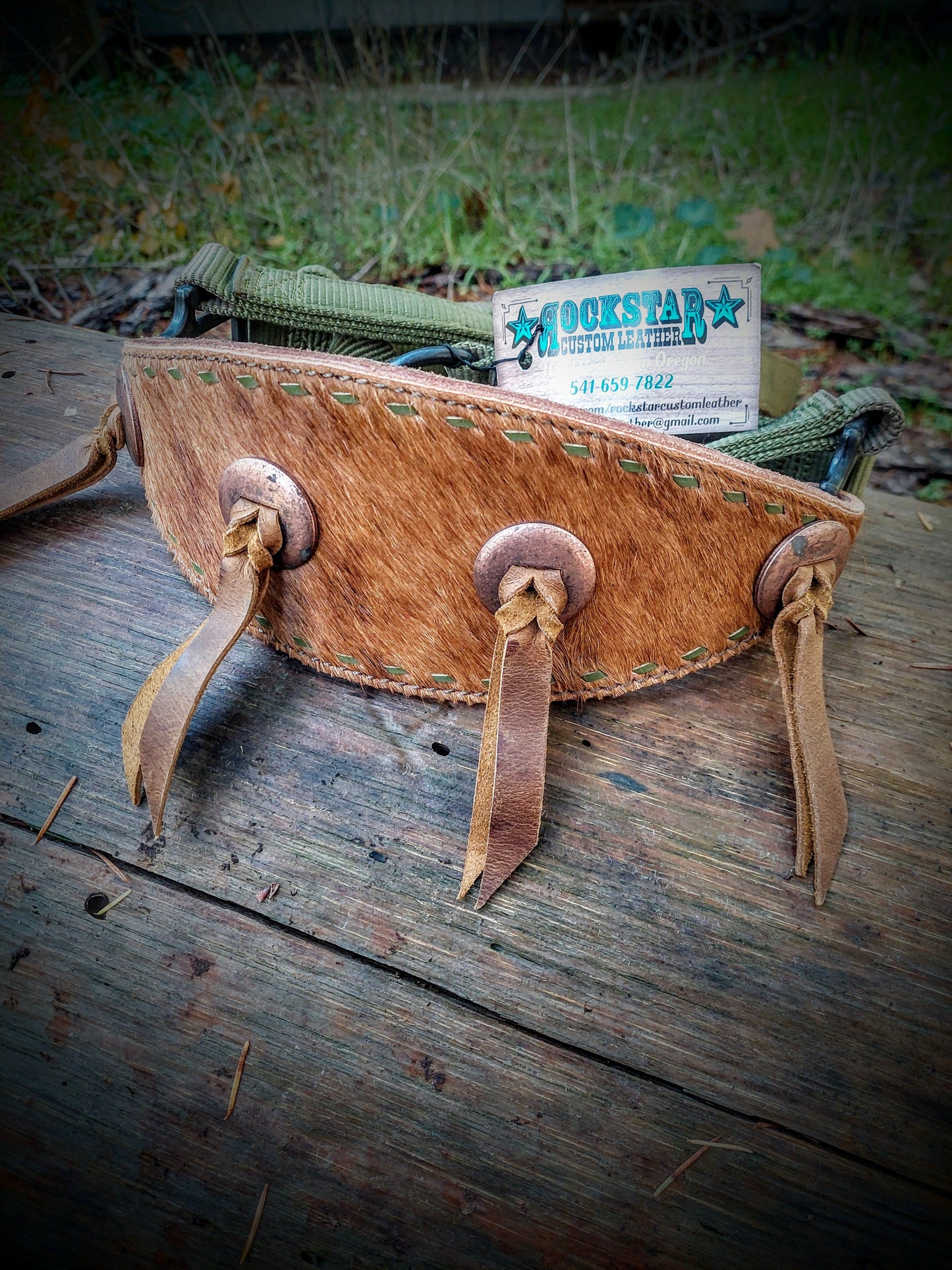 Cowhide Bronc Halter