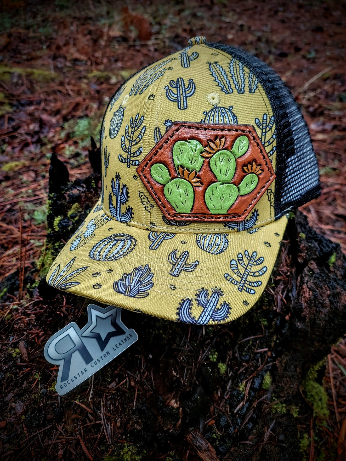 Leather Patch Hat Cactus