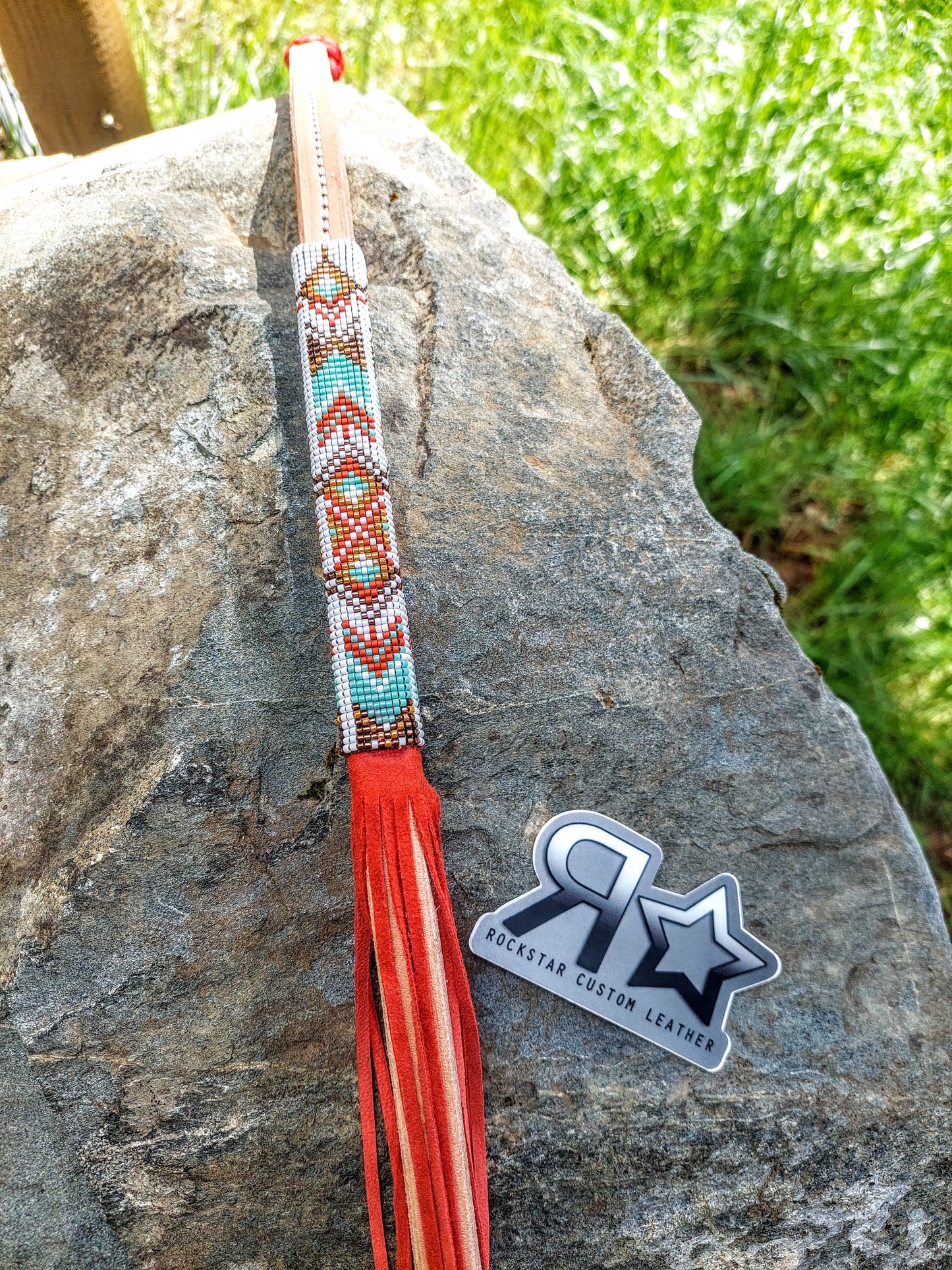 Beaded with Fringe Over and Under Whip
