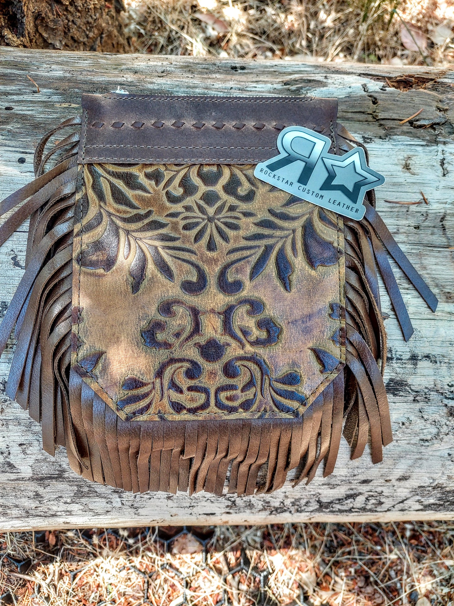 Floral Western Print Saddle Pocket