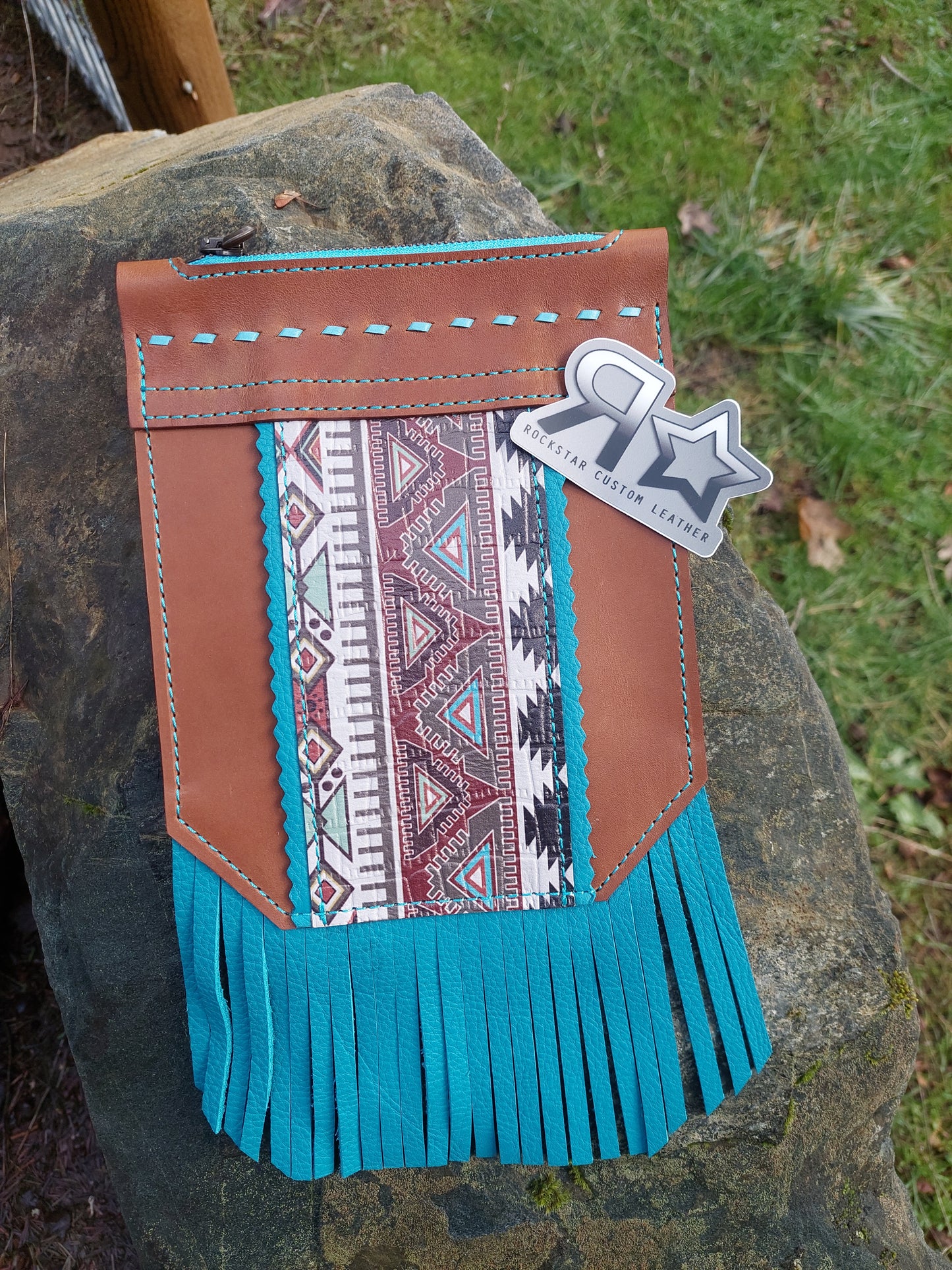 Aztec Print Saddle Pocket