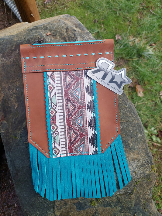 Aztec Print Saddle Pocket