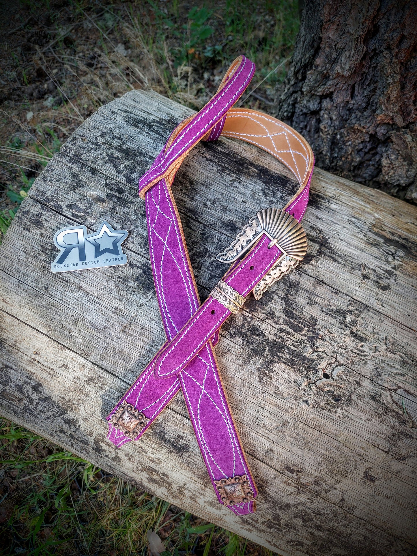 Purple/Dark Magenta Headstall