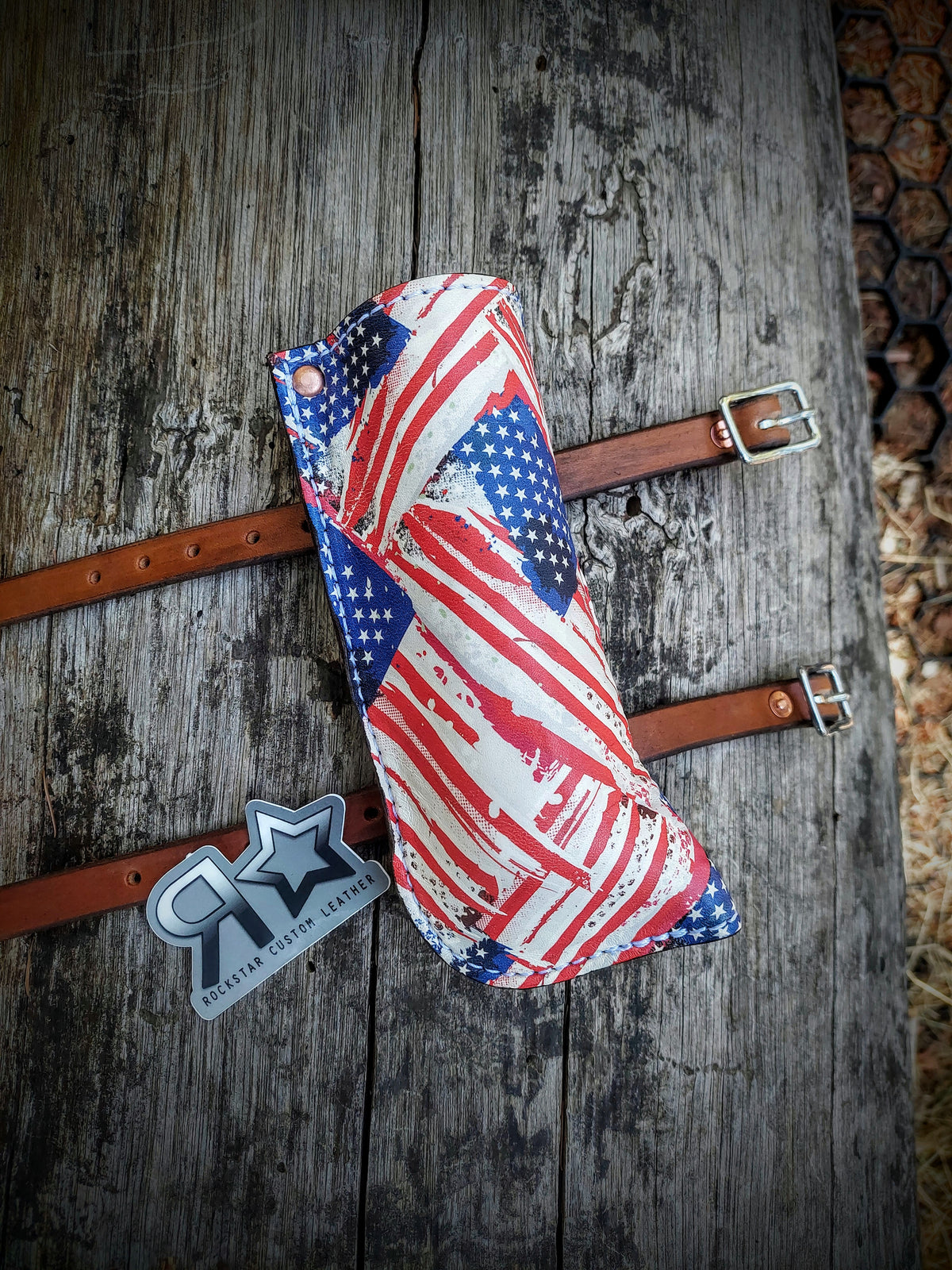 Flag Boot With PVC American Flag