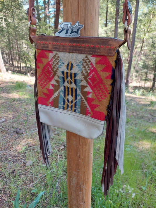 Pendleton Purse With Double Layer Fringe