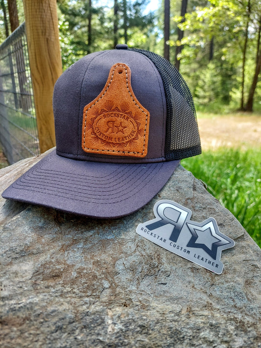 Grey Snap Back Hat With Maker Mark Patch