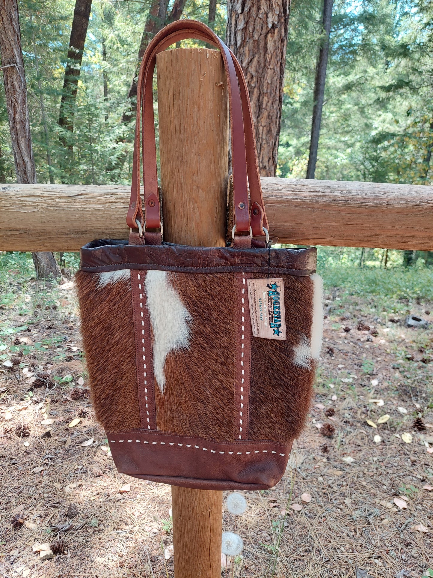 Cowhide Hair On Tote Bag