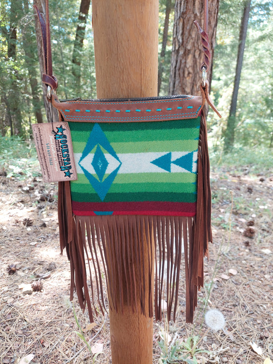 Green Pendleton Crossbody Purse