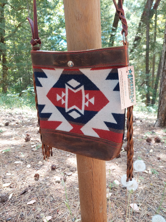 Pendleton Crossbody With Twisted Fringe