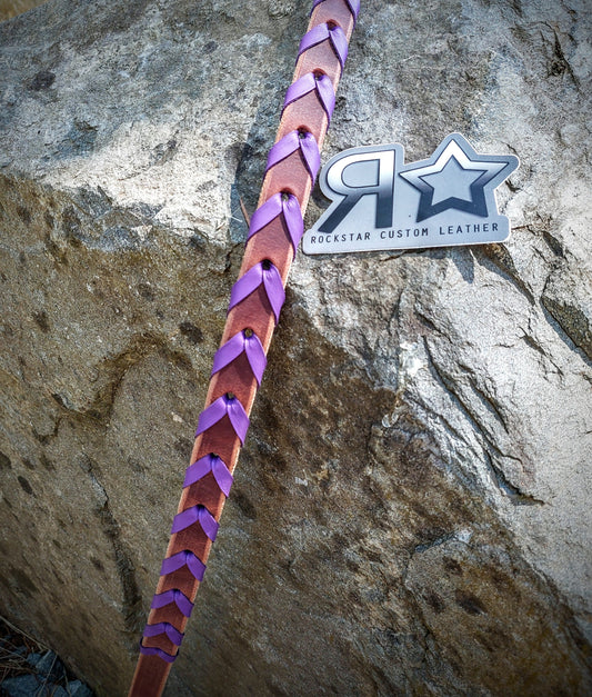 Extra Long Purple Reins