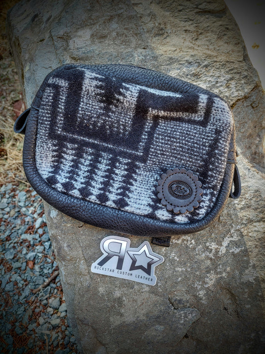 Pendleton Saddle Pommel Bag Black/Grey