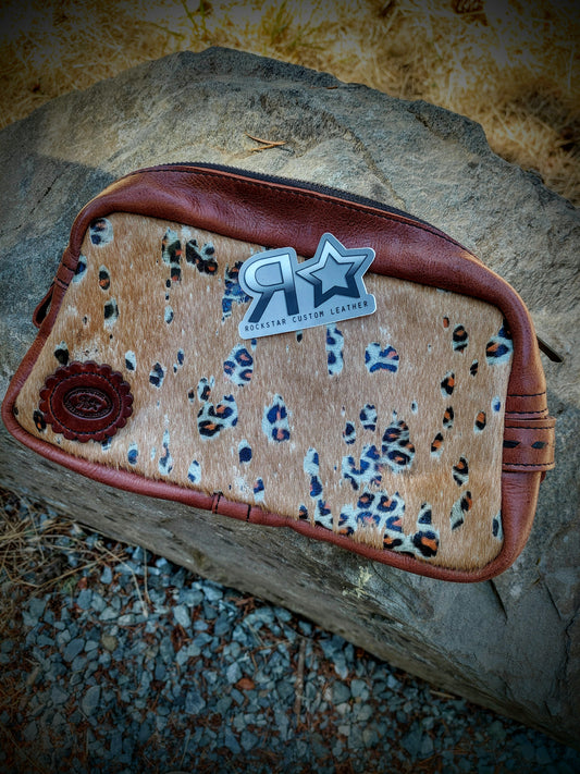 Cheetah Makeup Bag
