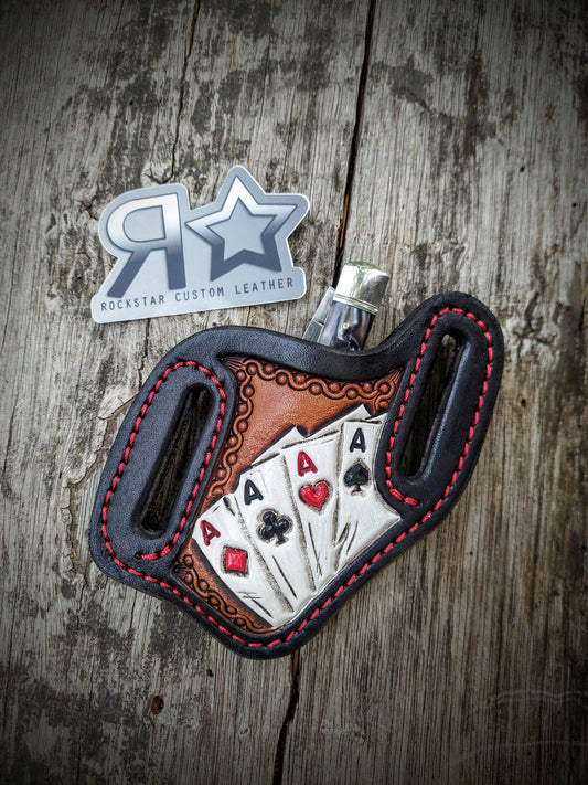 Knife Sheath Playing Cards Aces