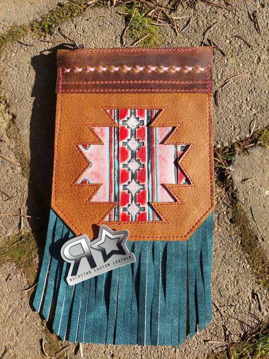Aztec Inlay Saddle Pocket