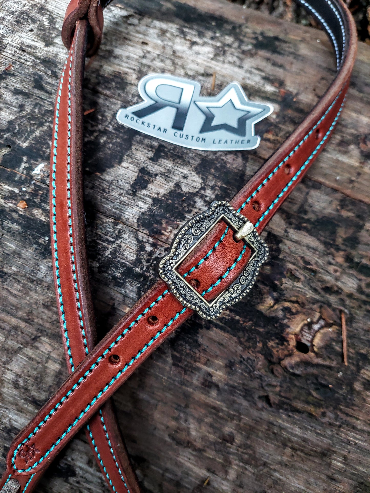 Brass Buckle One Ear Headstall
