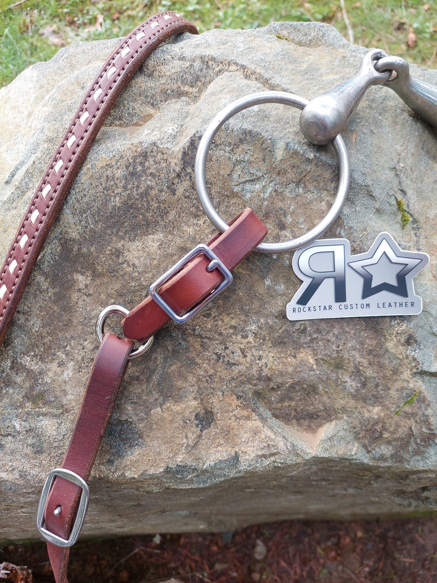 Leather Rein Connectors: PINK Color