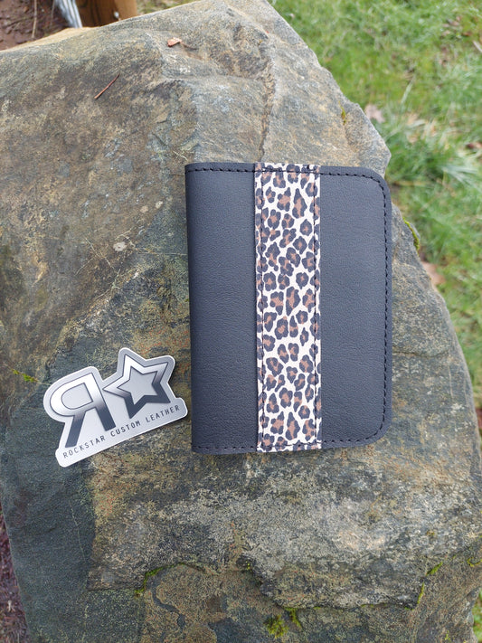 Cheetah Print and Black Small Notebook