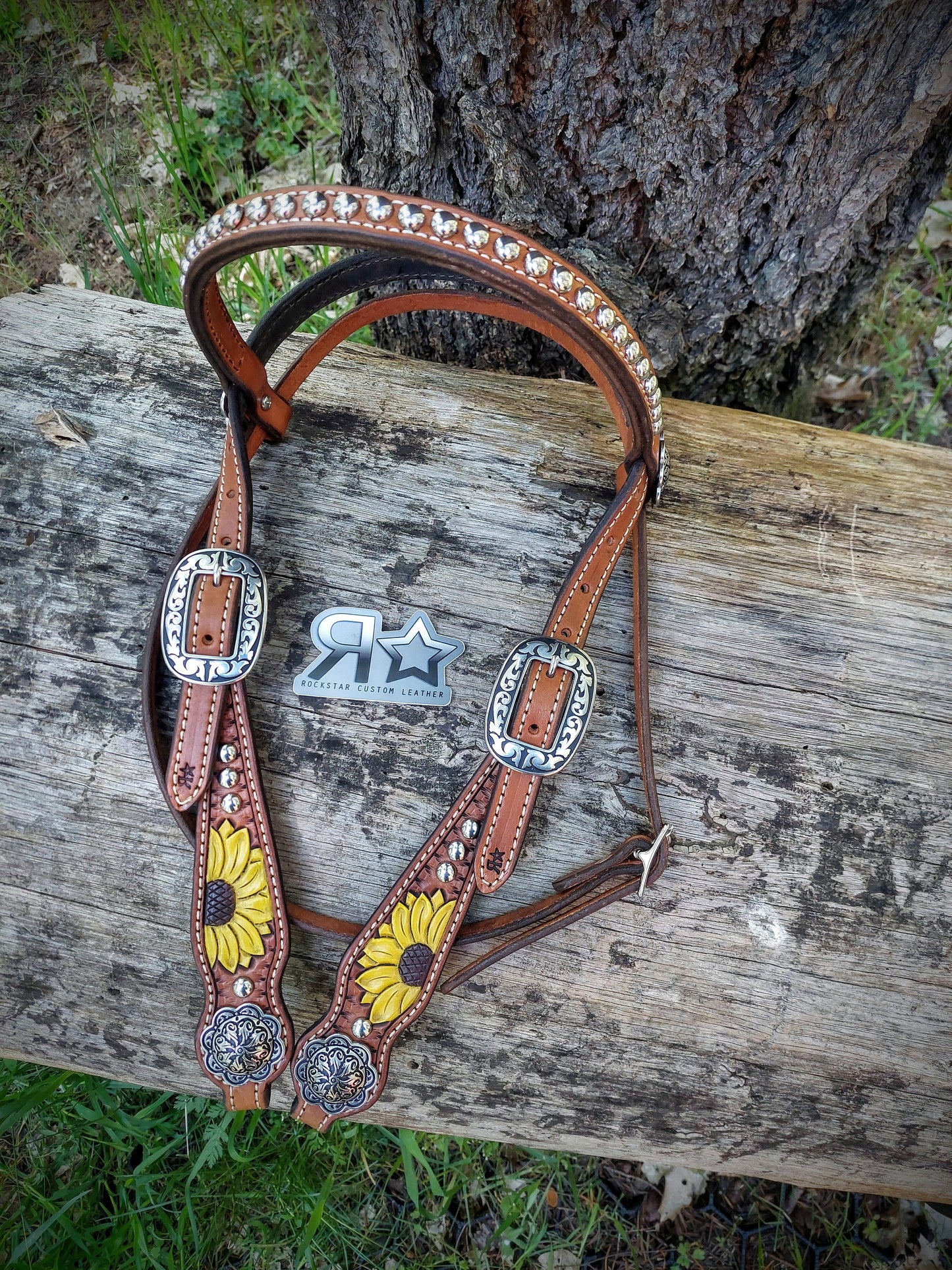 Sunflower Browband Headstall