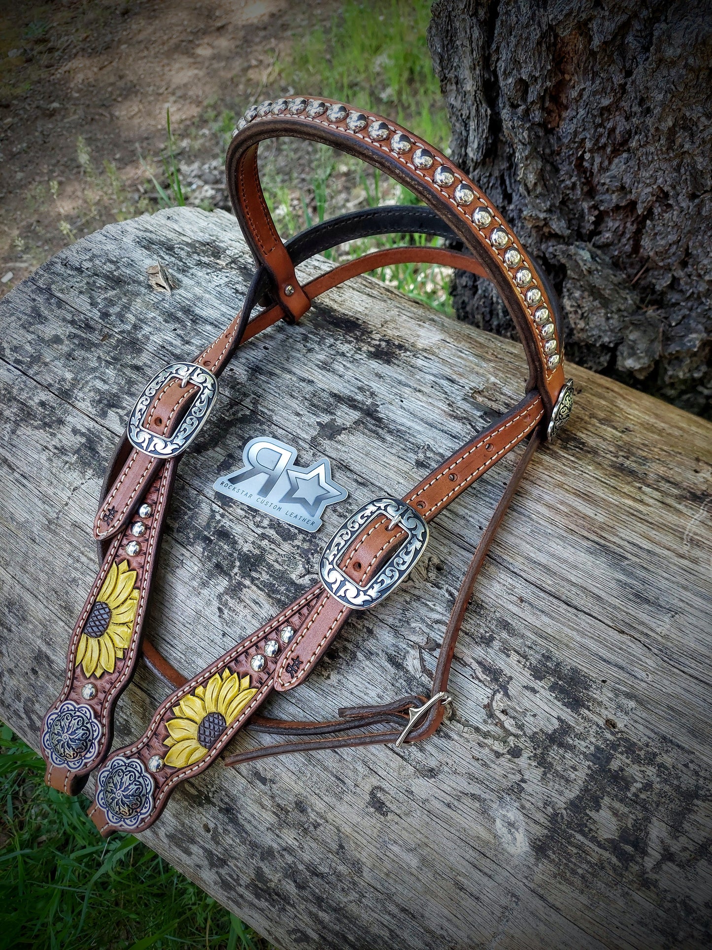 Sunflower Browband Headstall