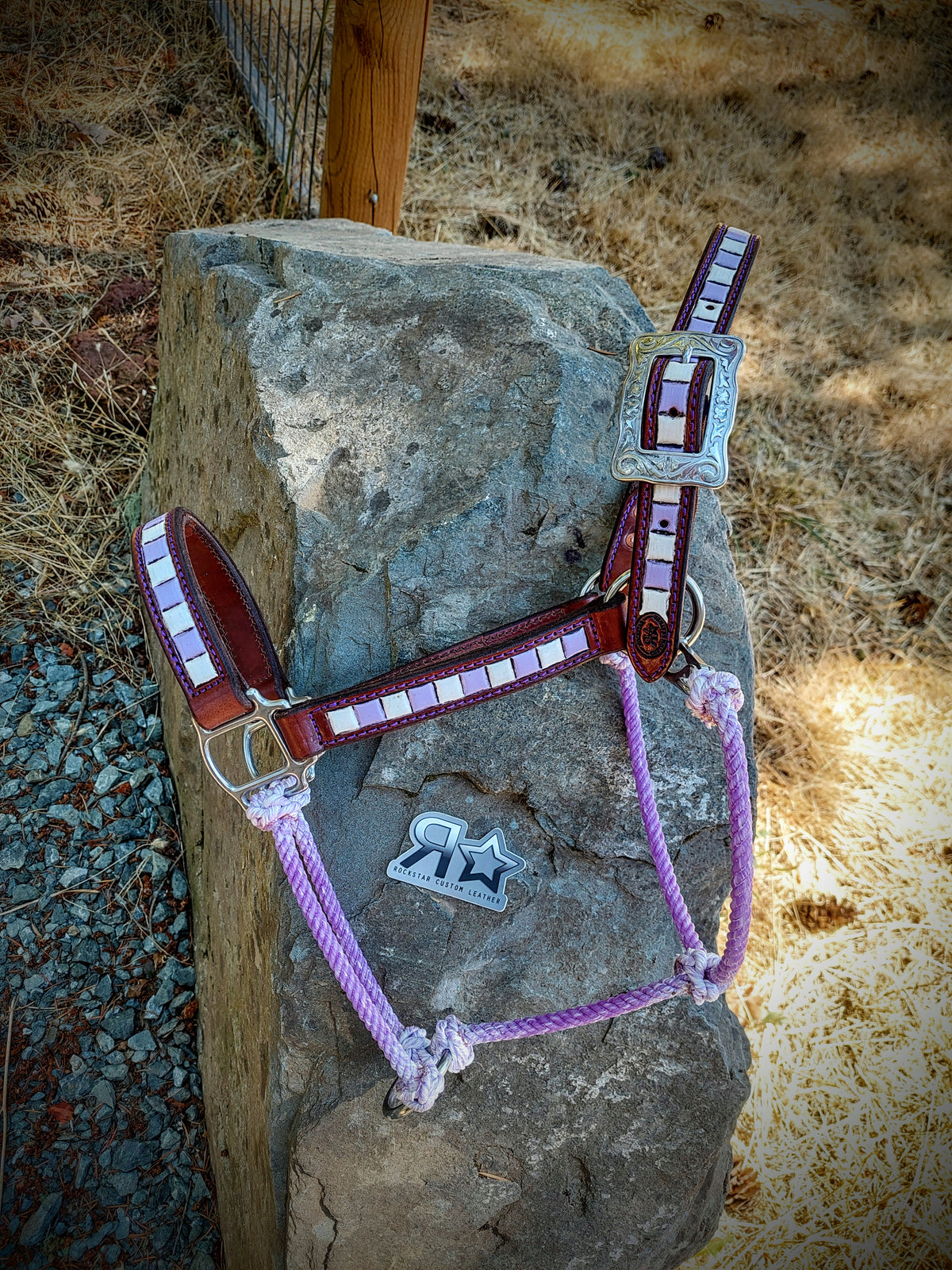 Lavender Checkers Hybrid Halter