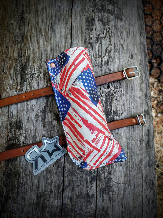 Flag Boot With PVC American Flag
