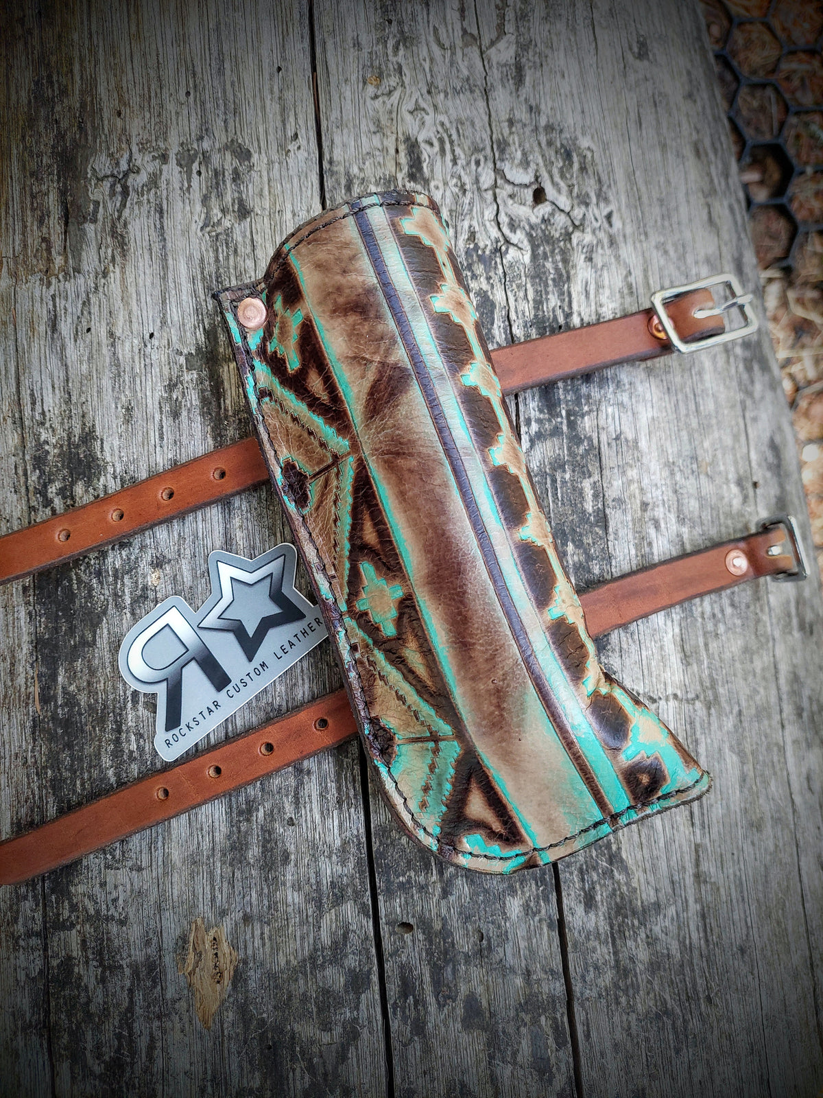 Flag Boot With PVC Aztec Print