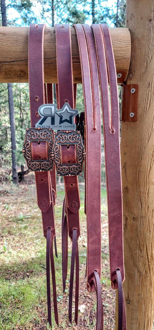 Harness Leather Headstall (slit ear)