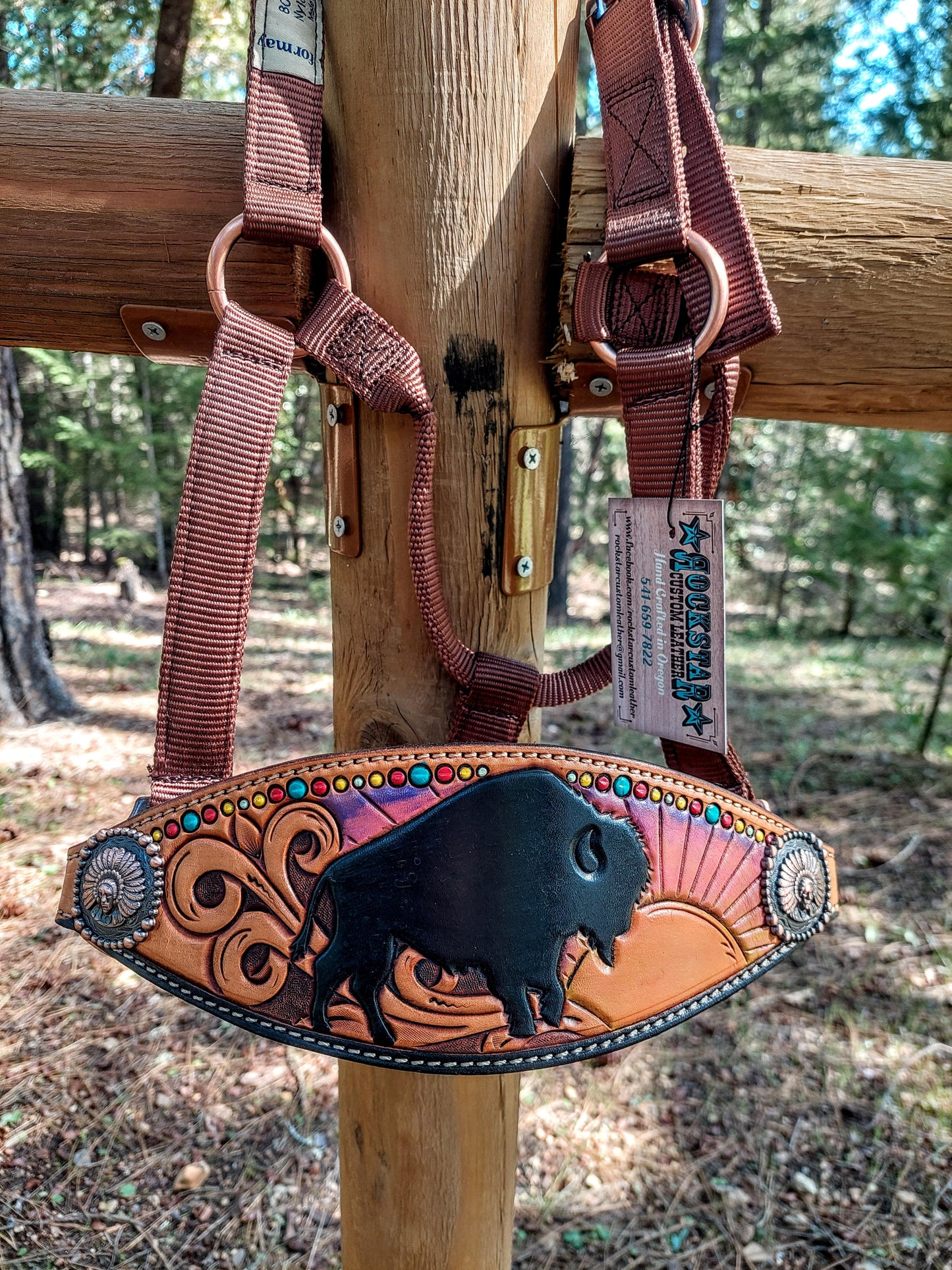 Buffalo Sunset Bronc Halter
